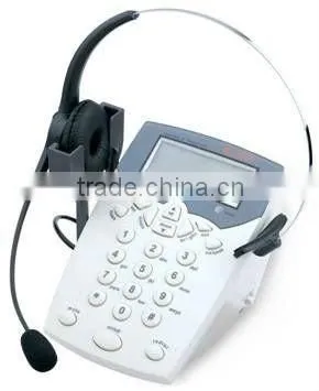Business telephone with headset