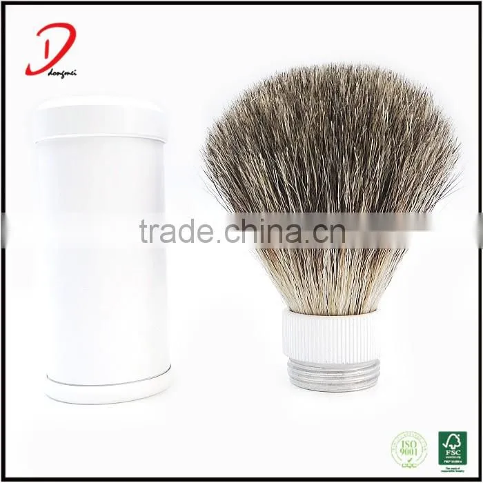Men's travel shaving brush,private label pure badger hair shaving brush