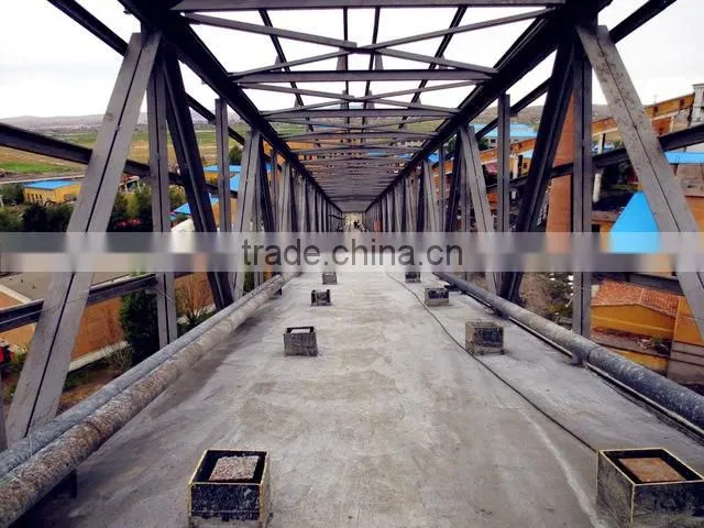 Prefabricated long span steel structure trestle
