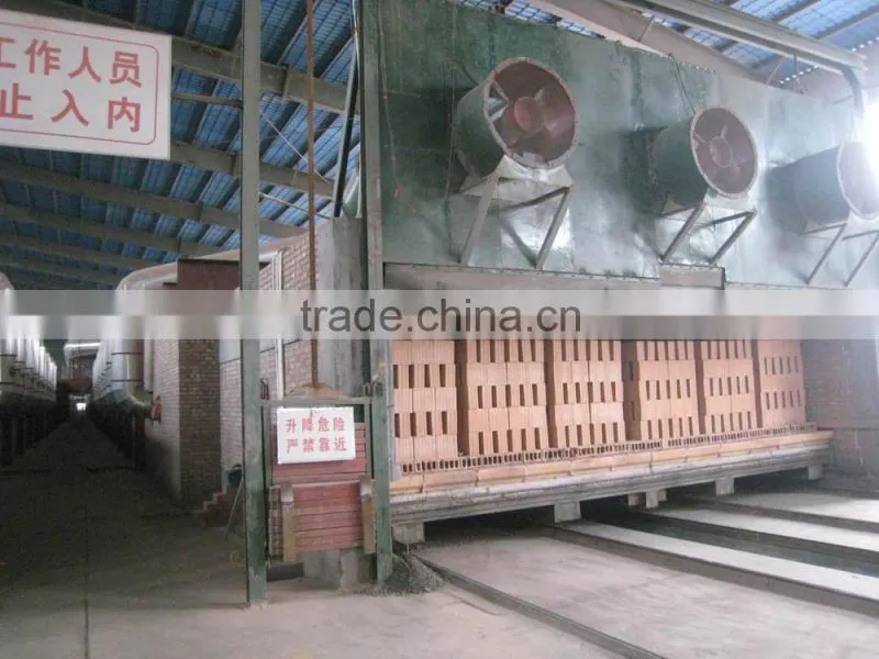 Fire clay brick kiln for clay brick making plant, coal feeding kiln