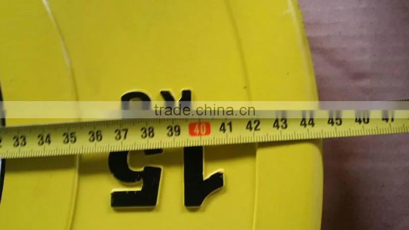 Rubber bumper plates for home gym