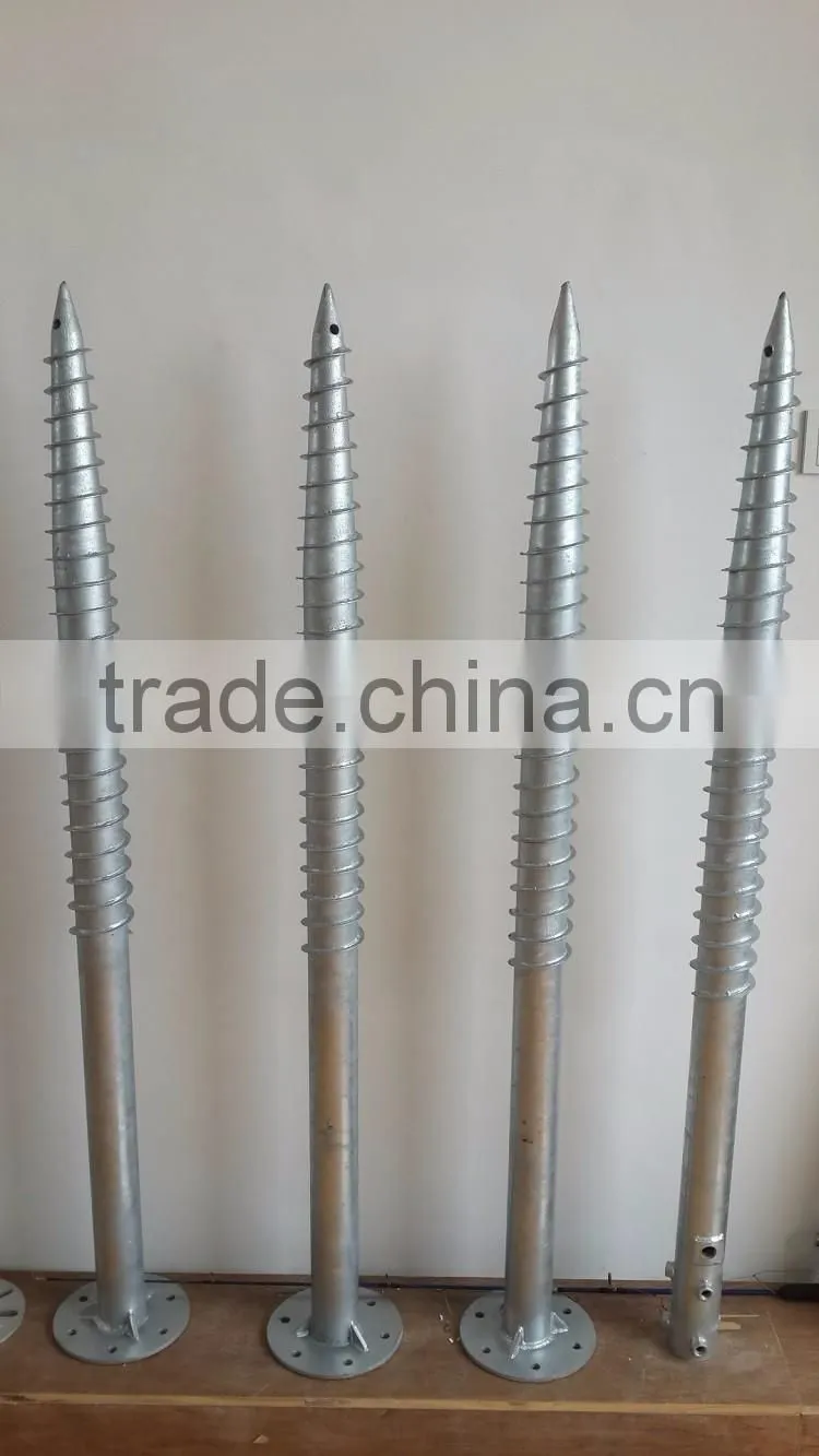 ground screw pile/solar ground screw/solar ground anchor