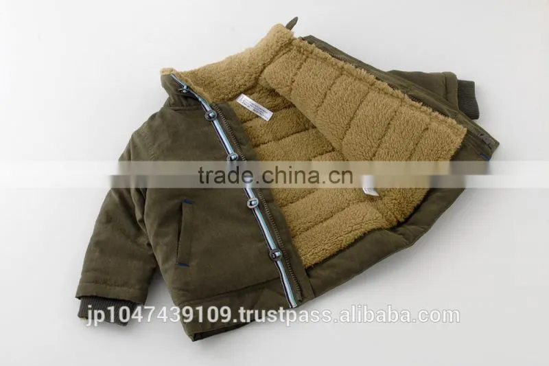Japanese wholesale products high quality cute new born babies clothes jacket for boys children winter garment