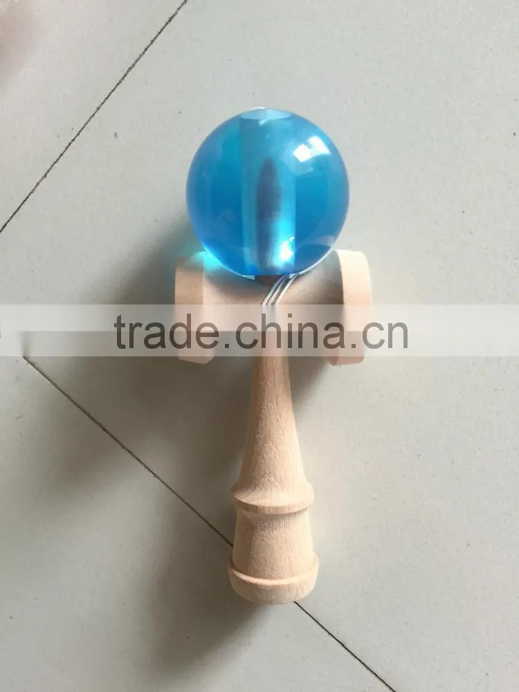 Kendama skill crystal ball toys wooden handle jumbo kendama