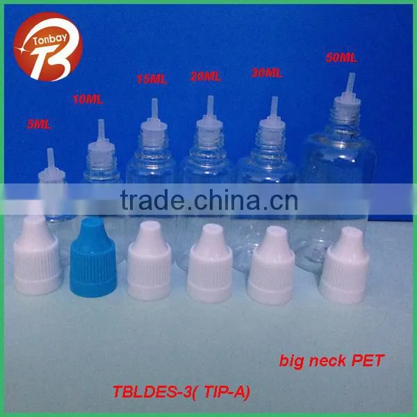 10ml 30ml PET plastic square E-liquid bottle with thin dropper&childproof cap