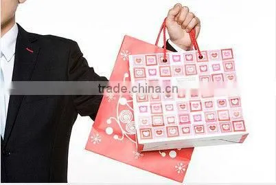 Long Rope Handle Packaging Xmas Paper Bag