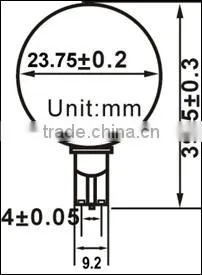 non polar 6 LEDs SMD 5050 T10 led car bulb