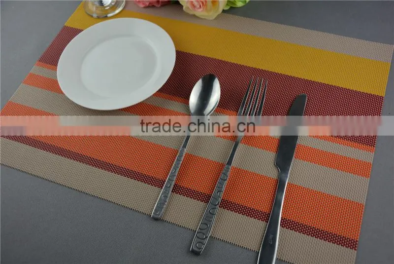Manufacturers selling fashion color heat insulation pad high-grade table mat PVC coasters Placemat commodity