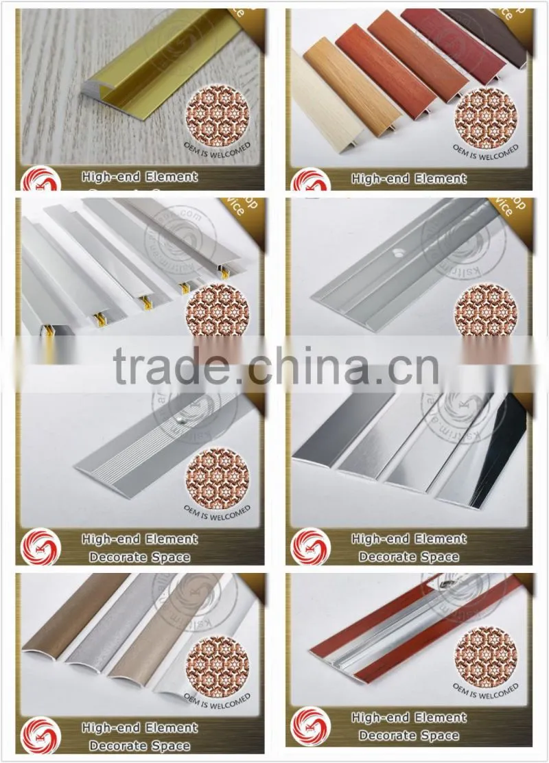 Various styles aluminum floor transition strips laminate flooring transition profile