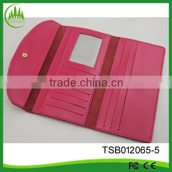 2014 Yiwu Hot Selling Wholesale Woman Leather Wallet