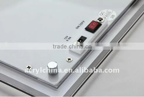 Acrylic Advertising Frame / Display Poster Light Box / sunglass poster advertise