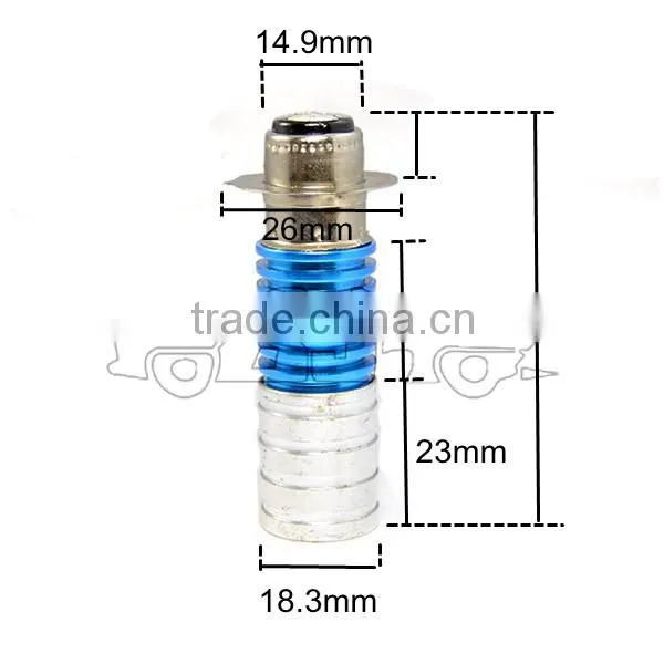BJ-HL-005 Super bright aluminum spot lamp 12V-5W led motorcycle headlight bulb