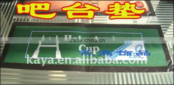Factory custom eco-friendly soft pvc bar mat / Non-toxic ATBC-PVC bar pad