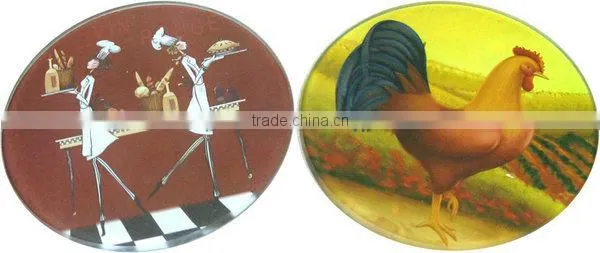 High quality clear glass drink coasters,customized coaster