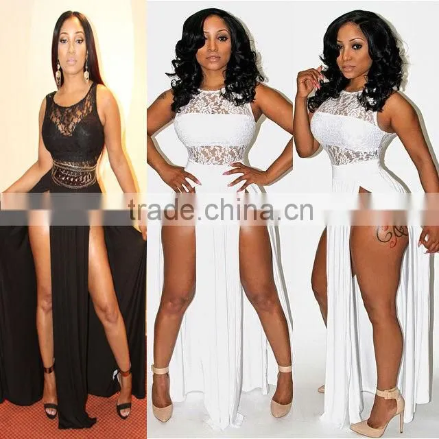 split women maxi dress long slit long dress