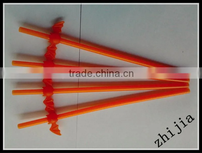 Halloween decorative plastic drinking straw
