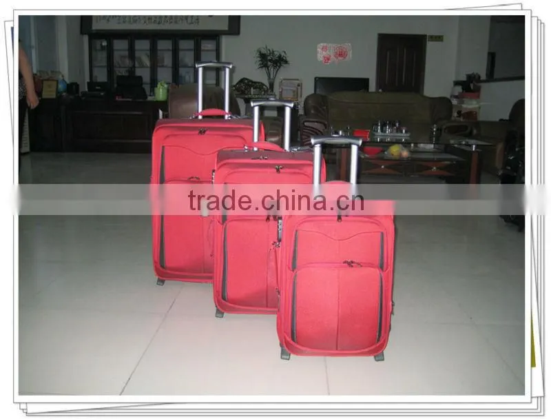 Elegant taste new brown 900D telescopic suitcase handles three set travel/businee trolley bag