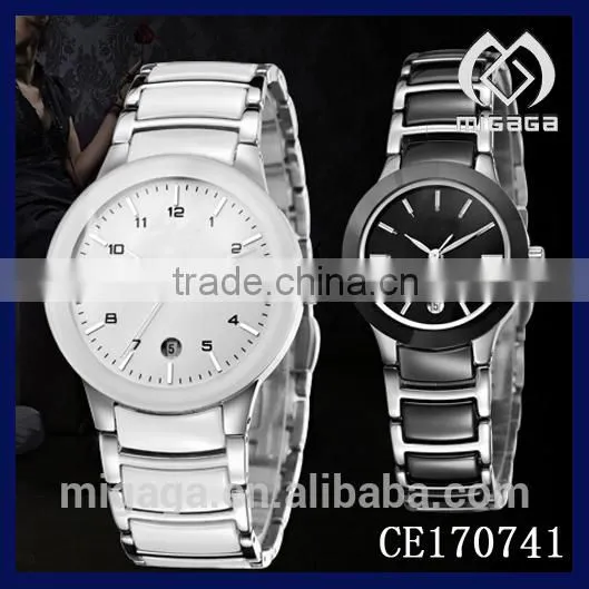 fashion super thin case wristwatches for women ceramic*ceramic thin case wristwatches