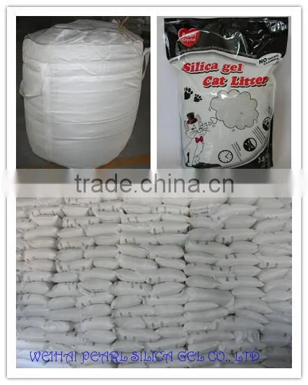 High adsorption, non-clumping silica gel crystal cat litter sand