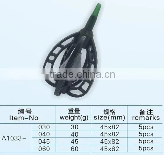 High quality different types plastic carp fishing feeder