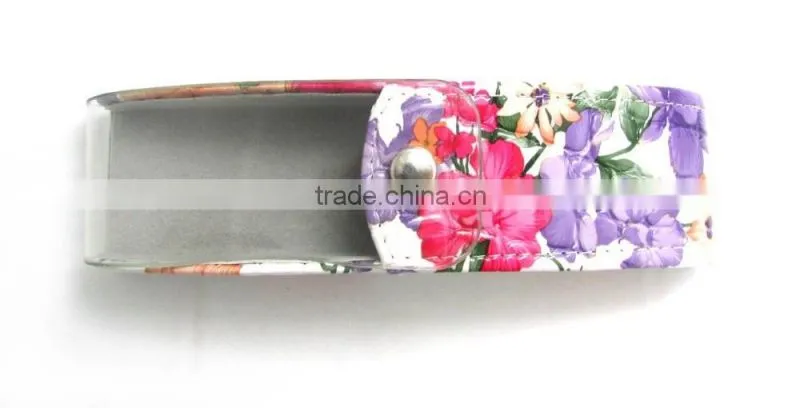 Colorful Flower Pattern Handmade eyeglasses glasses Case