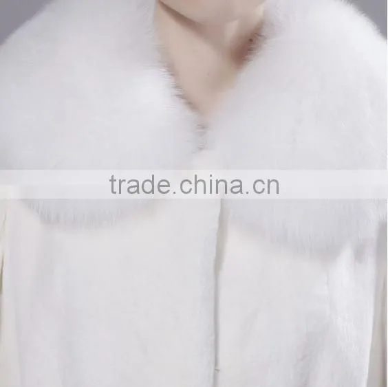 rex14028 New Design real rex rabbit Fur Coat