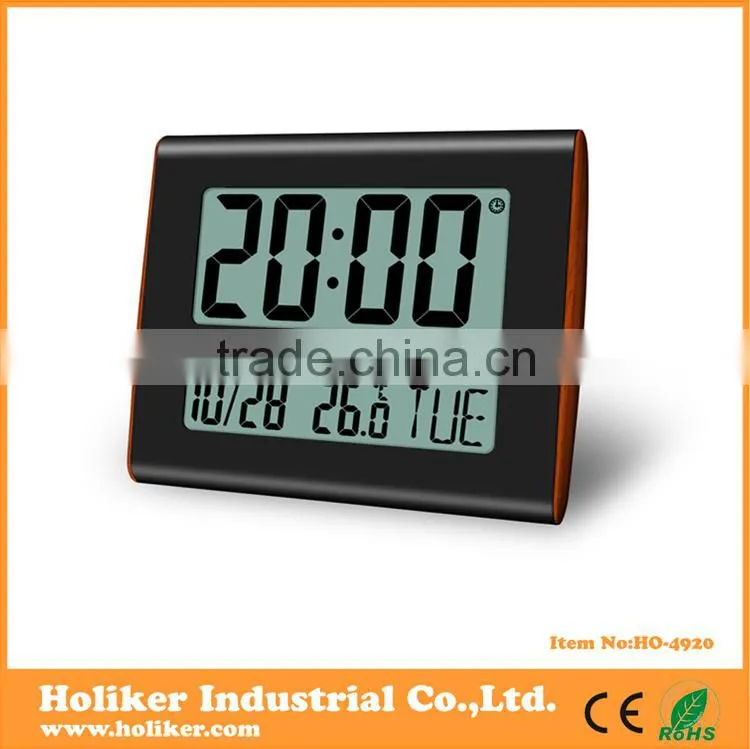 plastic Led digital desk clock day date time clock