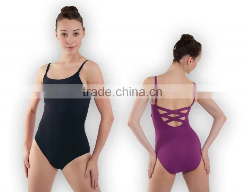 4 bands cross back camisole ballet leotards BL915