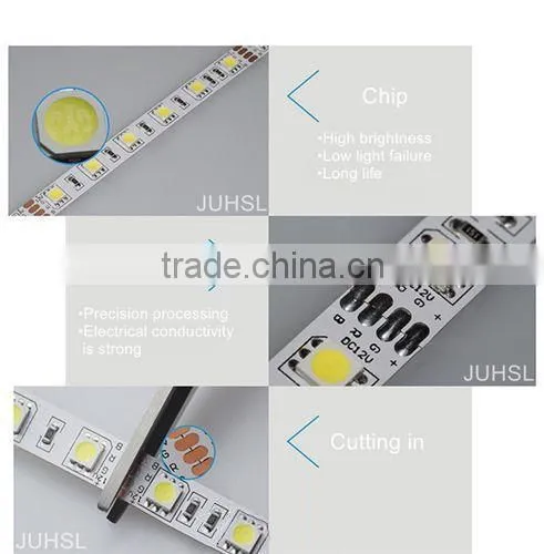 Good price DC12V/24V 14.4W RGB led strip 5050 / smd 5050 led strip light stickable