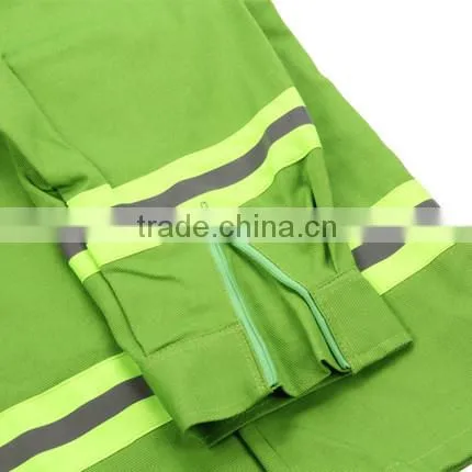 97type Green Orange Comfortable cotton kids fire suits