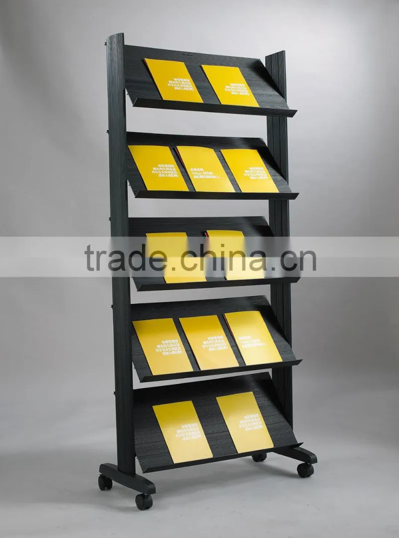 metal book display racks for supermarket