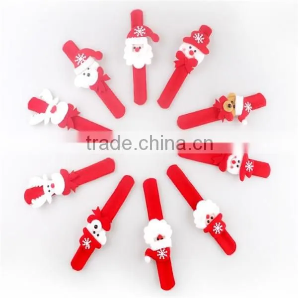 new year kids christmas bracelet slap led christmas bracelet event