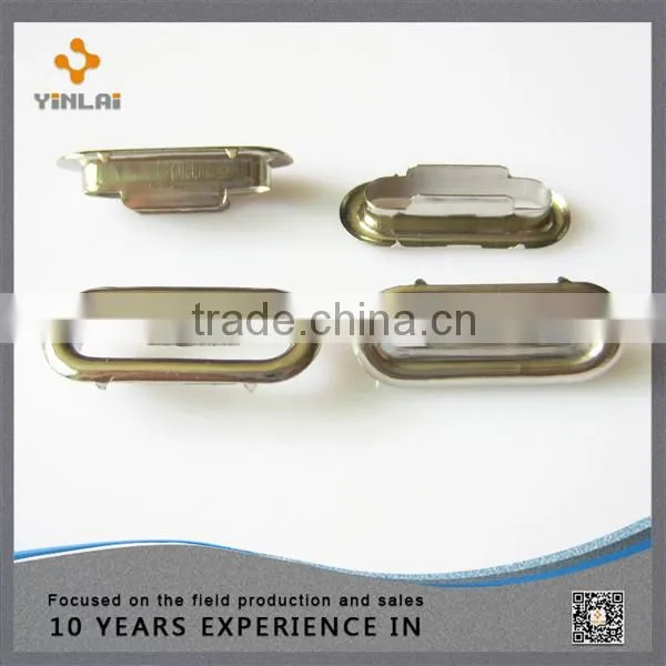 20mm white nickle groove buckle