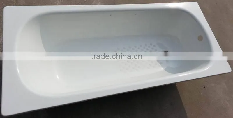 160x70x36cm Steel Enamel irregular bathtub