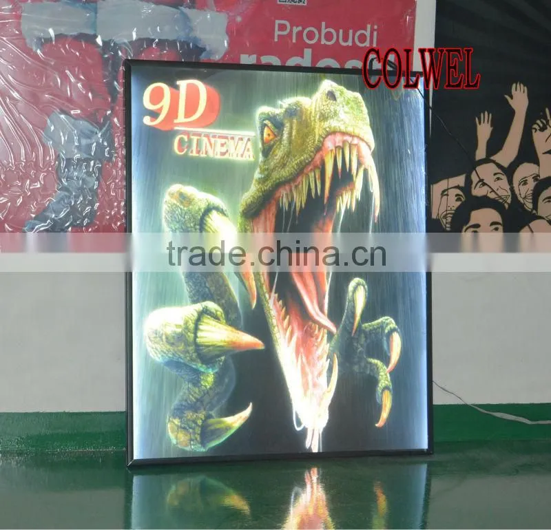 9D CINEMA AD led flashing box