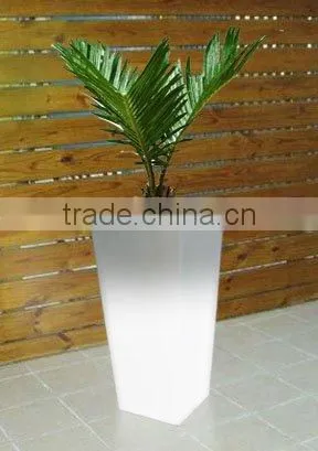 GR1390 Tall Square led illuminated Plastic Flower Pot,garden planter, garden pot