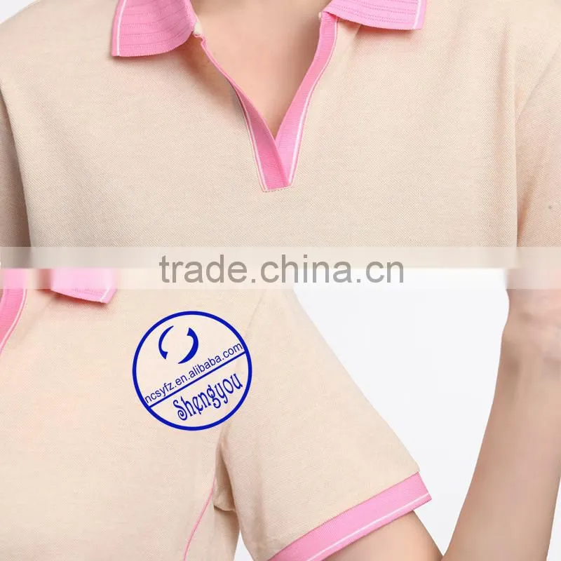 high quality plain women polo shirt manufactures in china