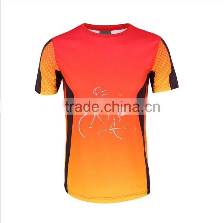 2016 custom wholesale wecking moisture men running tshirt