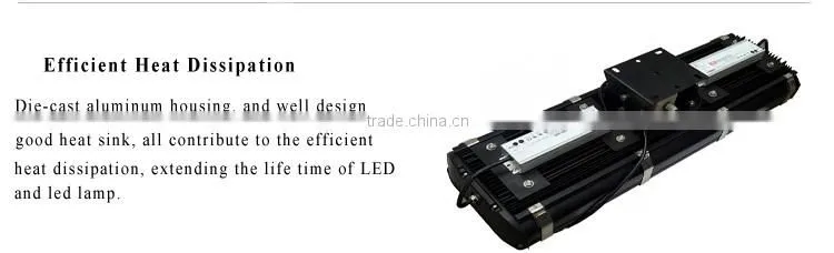 Bridgelux UL CE IP65 60 Degree 400W 500W LED Tunnel Light with 3 Years Warranty