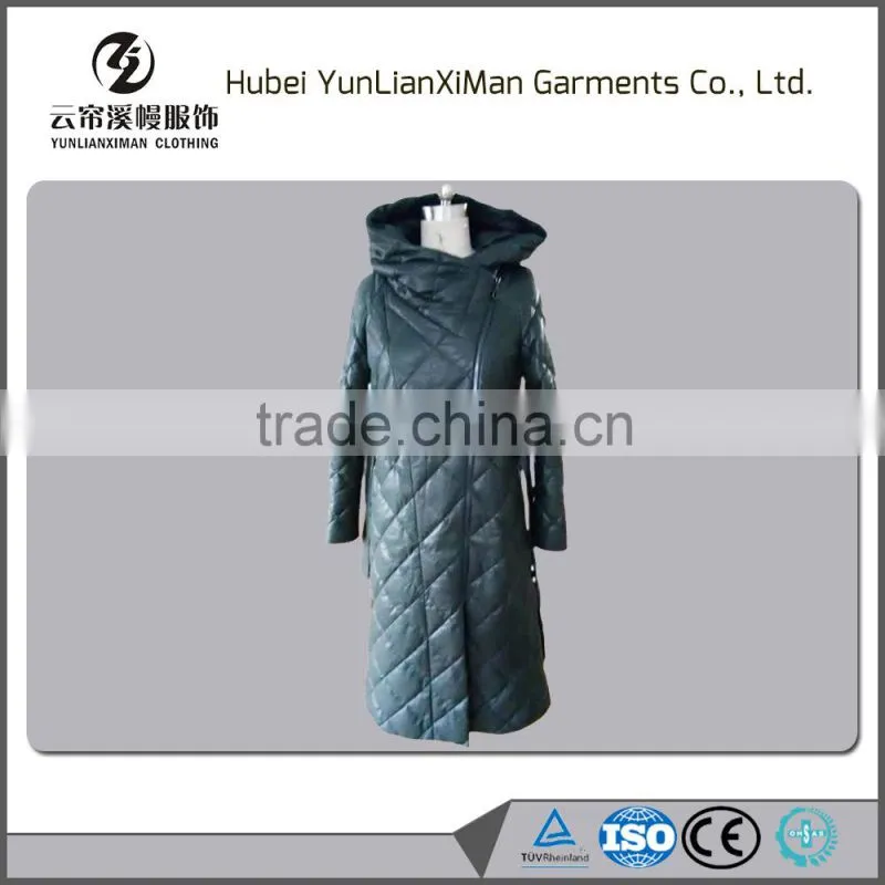 winter hooded down jacket for women in cheap price