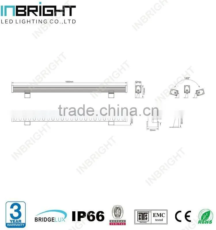 New design 36W led wall washer light 220V DC24V