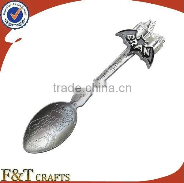 Bulk cheap custom party item blank antique metal souvenir spoon