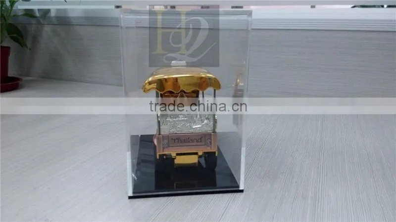 2016 Fashional rectangle clear acrylic display gift box with lid