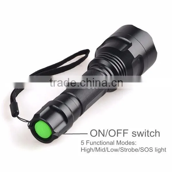 Military Grade Waterproof XML T6 LED Powerful Best Flashlight