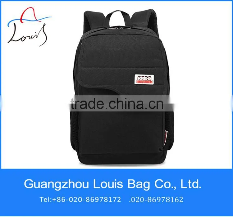 OEM customed school bag internal frame 600D polyester day backpack