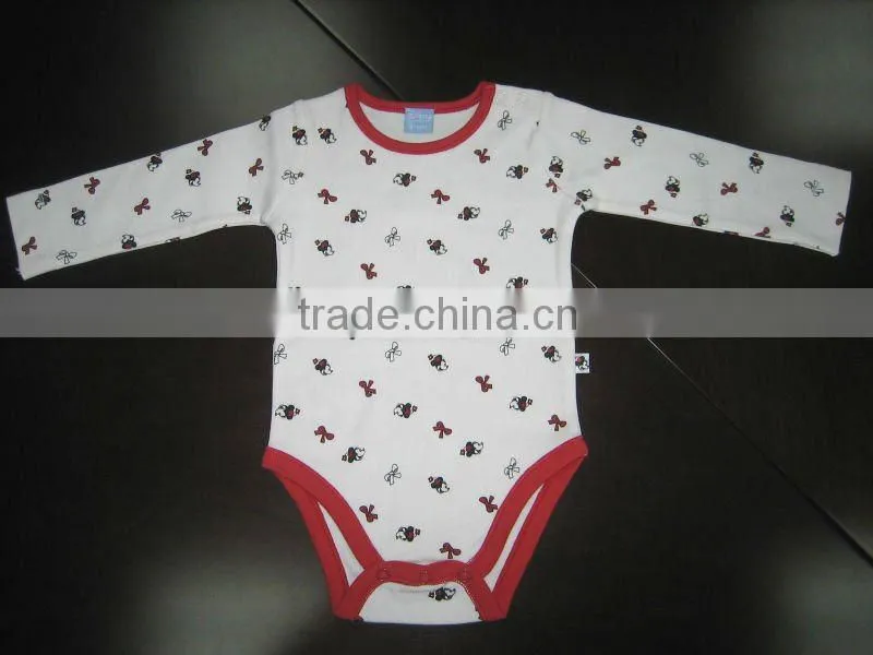 2013 Autumn Baby Romper with printing allover