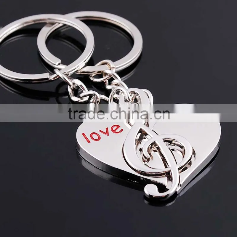 keychain with music sign / bottle opener corkscrew keychain