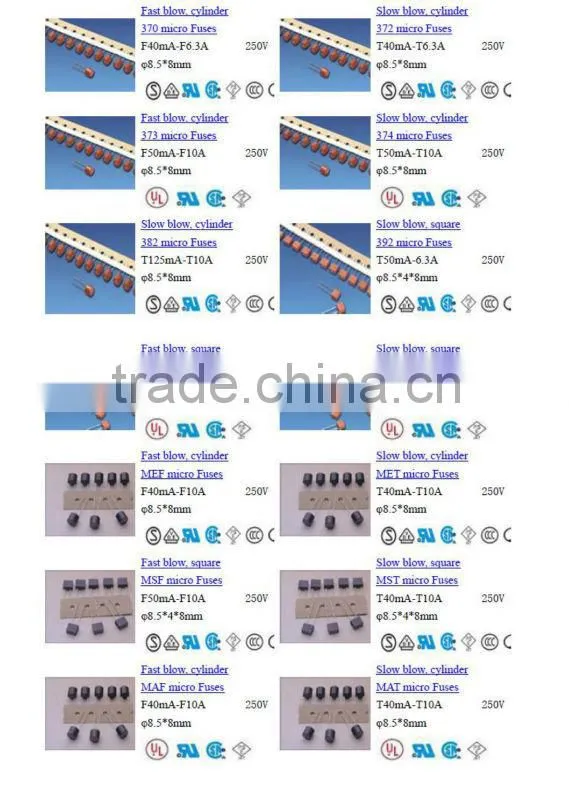 Semiconductor Fuse small fuses