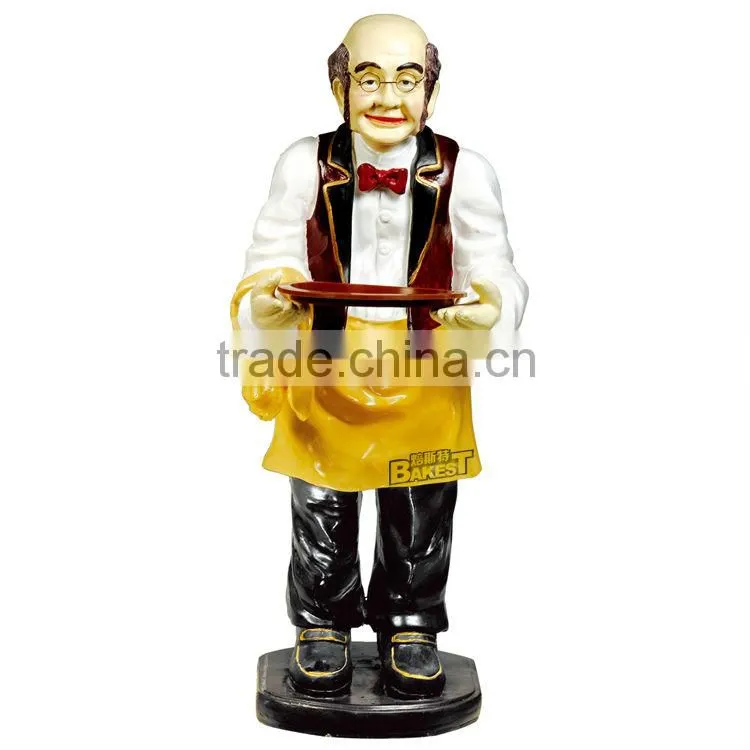 Good quality Bakest polyresin chef model for display/cook doll/chef model/polyresin toy#915A