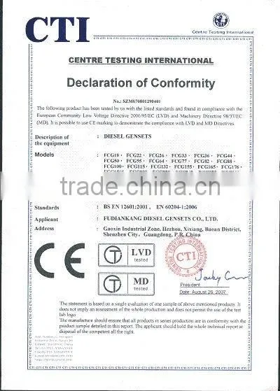 50kW used Cummins engine assemble diesel generator 6BT5.9-G2